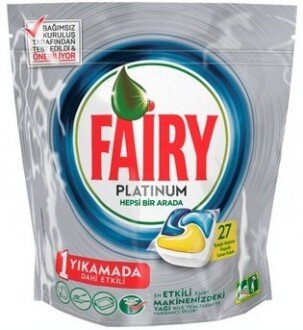 Fairy Platinum Hepsi Bir Arada Tablet Bulaşık Deterjanı 27 Adet Deterjan kullananlar yorumlar